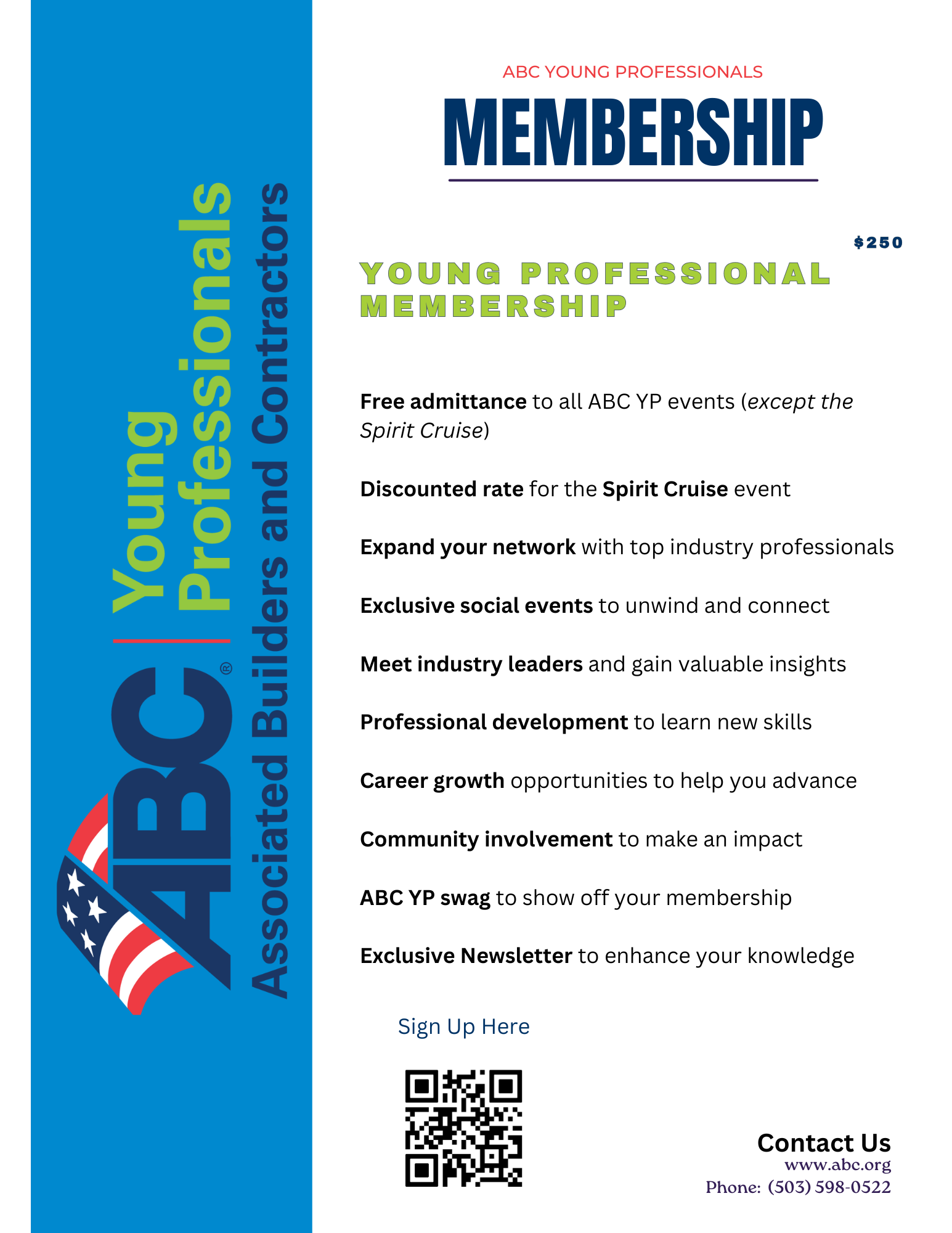 Young Professionals Membership Flyer
